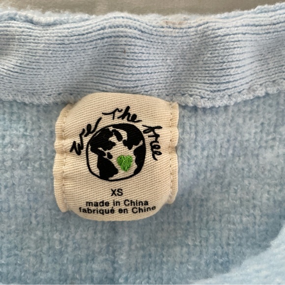 We the Free/Free People Light Blue Pullover Oversized Sweater Xsmall Butter Soft - Picture 3 of 10